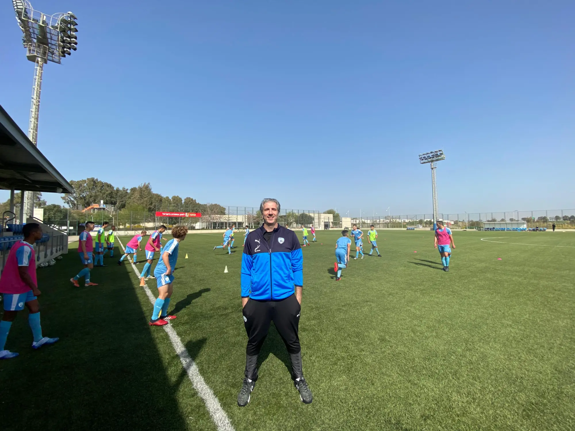Israeli national football team in training — Maccabiah 2026 athletes treated at Recovery TLV Tel Aviv