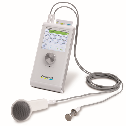 Medical device with probe and display